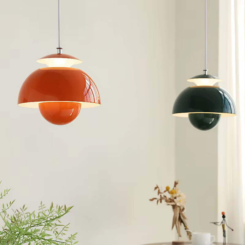 JIANKEXING Kronleuchter Dänische Blütenknospe Pendelleuchte im Autolack-Design für dein Esszimmer - Bild 1