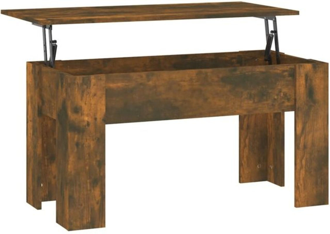 Moderner Couchtisch aus Holz in Räuchereiche, braun, B/T/H: 101 x 49 x 52 cm, vidaxl - Bild 1