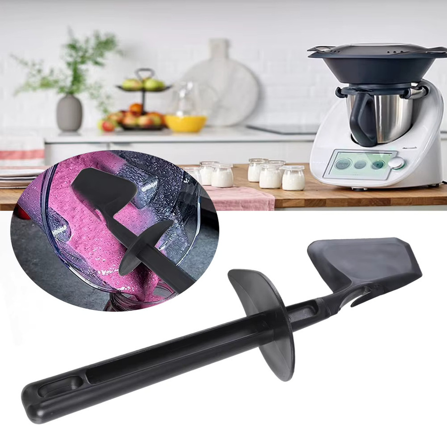 Universal Rotationsspatel aus Silikon für Vorwerk Thermomix TM6 TM5 TM31 in Schwarz, B/T/H: 26,5 x 6,5 x 2,0 cm - Bild 4