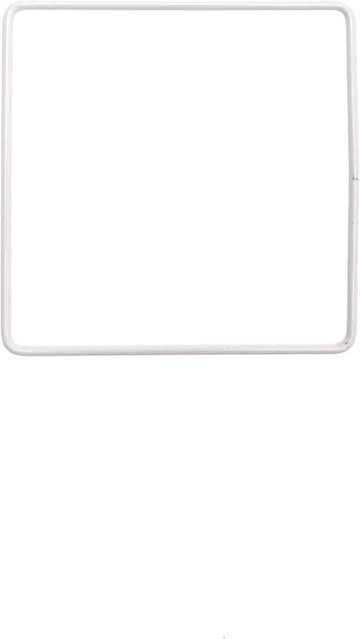 Rico Design Metallring Quadrat weiß Durchmesser: 10 cm - Bild 1