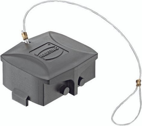 HARTING Abdeckkappe 19410065402 in Schwarz - Bild 1