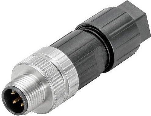 Weidmüller Sensor-Aktor-Steckverbinder M12 Stecker 5-polig Schwarz 2681560000 - Bild 1