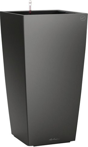 LECHUZA Pflanzgefäß Cubico Anthrazit Metallic Grau B/T/H: 30 x 31,5 x 56 cm - Bild 1