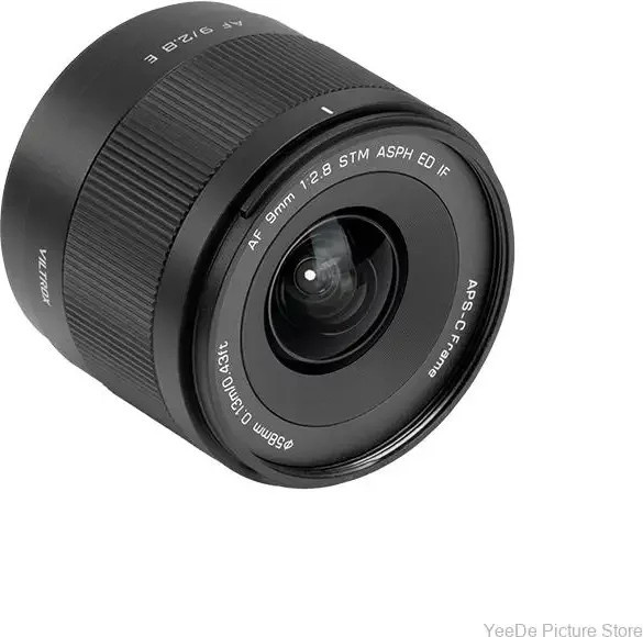 Viltrox 9mm F2.8 Air AF Objektiv für Sony E und Fujifilm X-Mount APS-C spiegellose Kameras, Schwarz - Bild 1