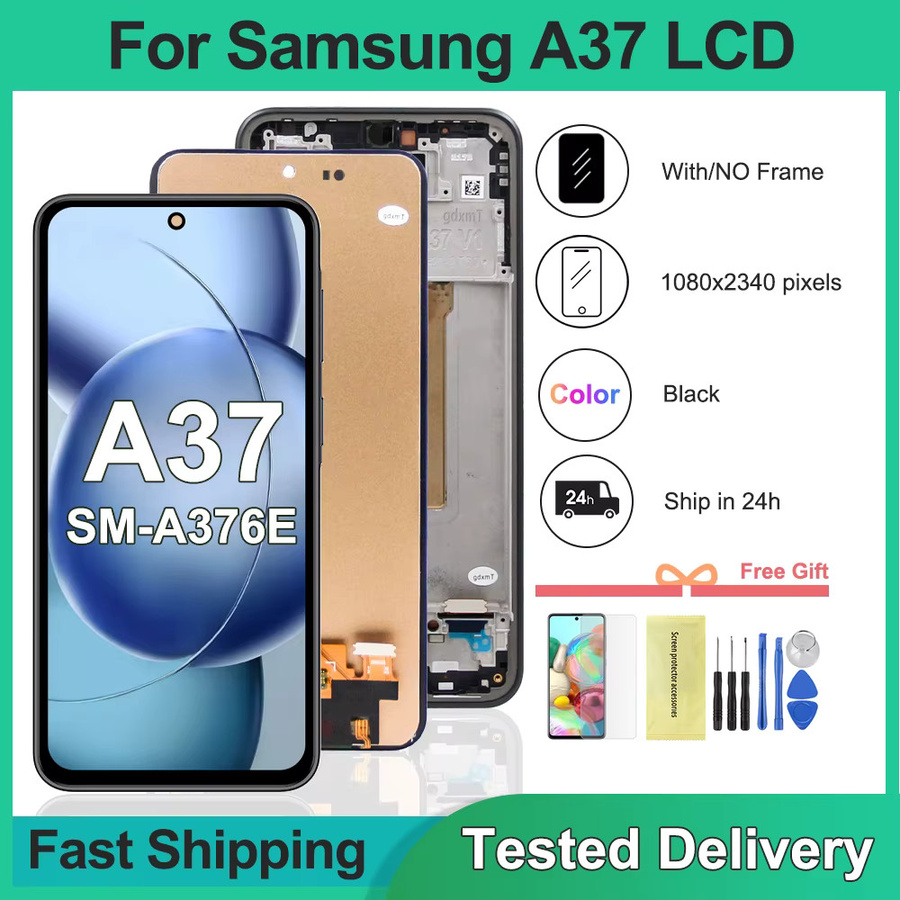 Samsung A37 5G LCD-Display Touchscreen-Digitizer-Baugruppe mit Rahmen in Schwarz für Samsung A376E A376B A376U - Bild 3