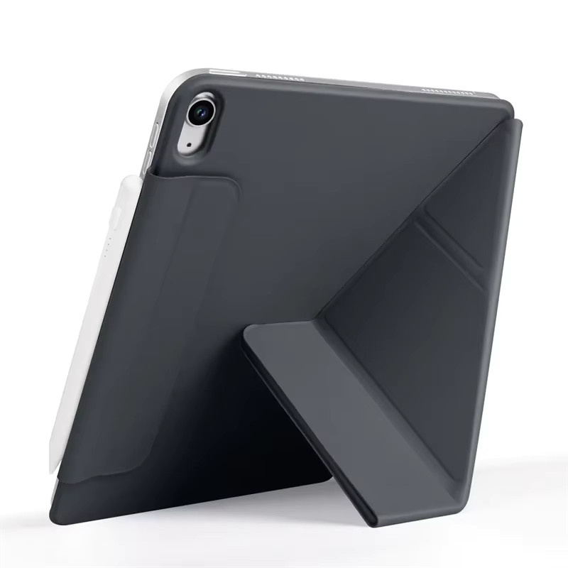 Magnetische Tablet-Hülle für Apple iPad Pro, Air und Mini in Purple, Smart Y-Folding Folio Cover - Bild 5