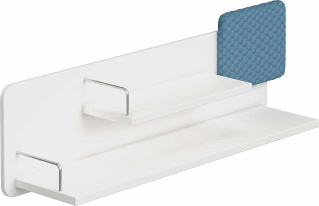 Ablage PAIDI TEENIO für Teenager in Weiß und Blau, B/H: 105,5 x 33,8 cm - Bild 1
