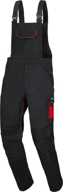 PARKSIDE PERFORMANCE Herren Arbeitslatzhose Schwarz/Rot mit Reflektoren, Größe L (52/54) - Bild 1