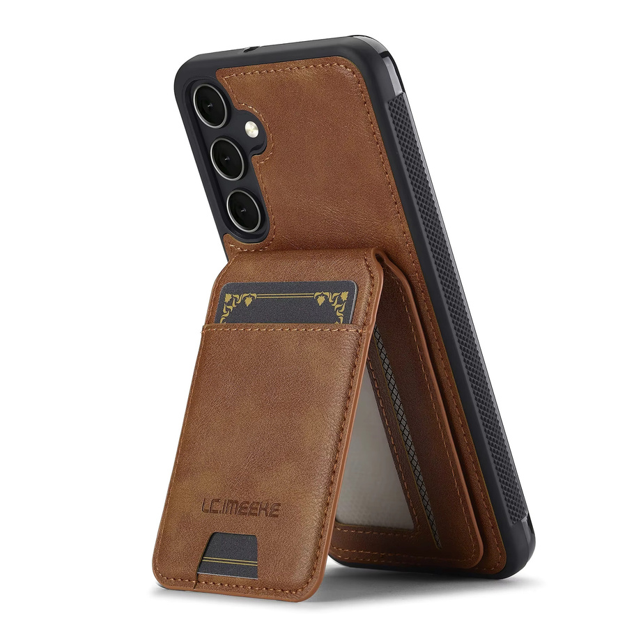 Leder Handyhülle mit abnehmbarem Karten-Wallet für Samsung Galaxy S26 S25 Ultra S24 Plus S22 S21 A55 A35 A16 A15 A17 A56 in Schwarz oder Braun - Bild 5