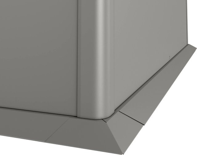 Biohort Mähkante aus Stahlblech in Quarzgrau-Metallic, Breite: 150 cm, Höhe: 5 cm - Bild 1