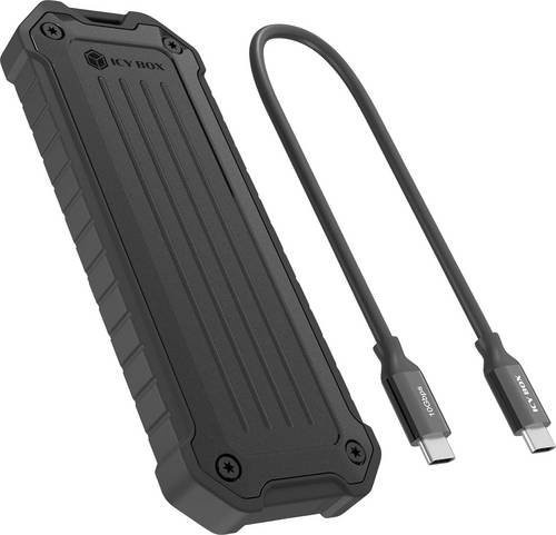 Icy Box IB-1827MCP-C31 M.2 SSD-Gehäuse in Schwarz mit USB-C USB 3.2 Gen 2 10 GBit/s für M.2 PCIe NVMe und SATA (2230, 2242, 2260, 2280) - Bild 1