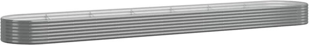Furnicato Hochbeet aus verzinktem Stahl in Grau, B/T/H: 544 x 100 x 36 cm - Bild 1