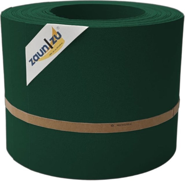 zaun zu Sichtschutzstreifen aus PP für Doppelstabmattenzaun, Grün, Breite: 19 cm, Länge: 2,55 m, 10 Stück - Bild 1