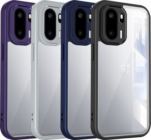 OnePlus 15R 5G Silikon Hülle, stoßfestes Luftkissen-Design, transparent matt - Bild 1