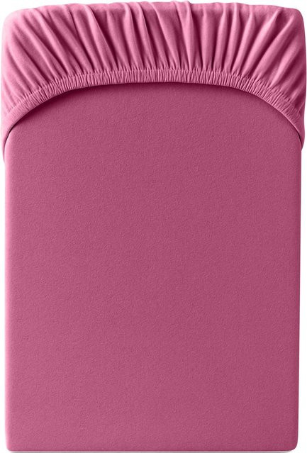 Hornisch HeimTex Spannbetttuch Edel-Jersey in Pink - Bild 1