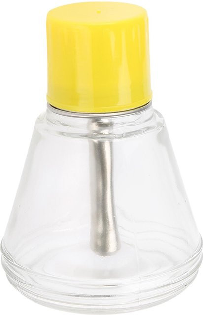 TOMTOP Leere Glasflasche mit Pump Spender, 180 ml, Gelb - Bild 1