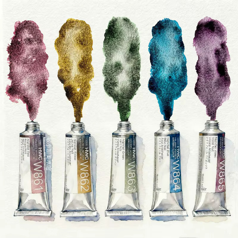 Holbein Künstler Precipitated Aquarellfarbe Nightfall für Profis und Anfänger, 5 ml oder 15 ml - Bild 3