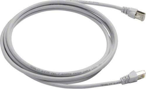 Hager RJ45 Patchkabel Cat6a Ethernet LAN in Grau, Länge: 2,5 m - Bild 1