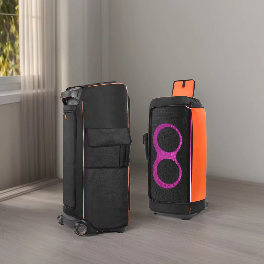 Wasserdichte Staubschutzhülle aus Nylongewebe als Multifunktionstasche für JBL Partybox Ultimate Speaker in Schwarz - Bild 2