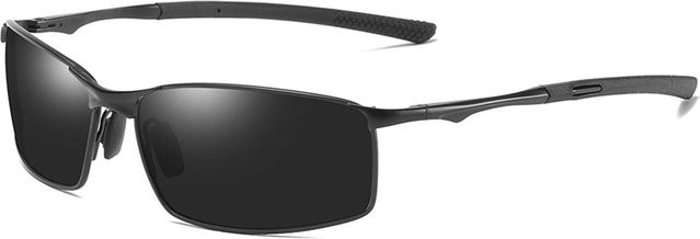 Techsuit 559 Sonnenbrille Herren, Vollrand, Metall, rectangular, schwarz - Bild 1