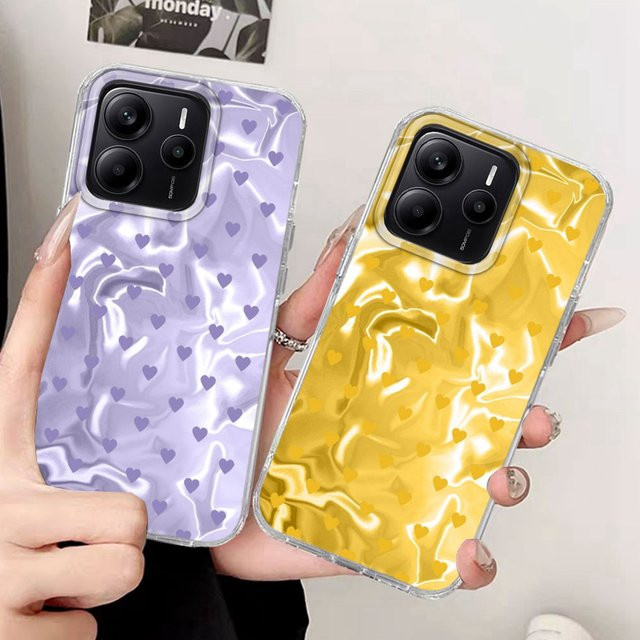 Luxuriöse Handyhülle mit buntem Herz-Design für Xiaomi Redmi Note und diverse Modelle, Multicolor - Bild 1