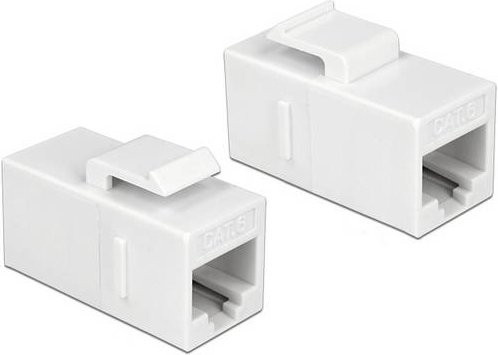 Delock RJ45-Einbaumodul Keystone CAT 6a Ethernet LAN Modul in Weiß - Bild 1