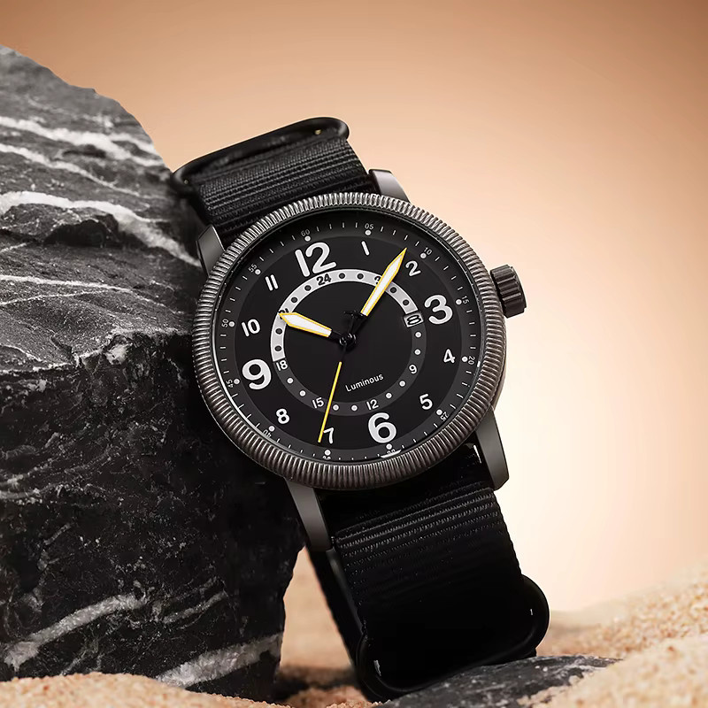 TPW Field Watch, Quarz, Textil/NATO, Schwarz, Herren - Bild 2