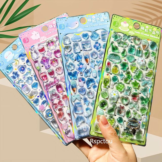 Charile Dessert-Cartoon-3D-Relief-Aufkleber, 4-teiliges Set, Resin - Bild 1