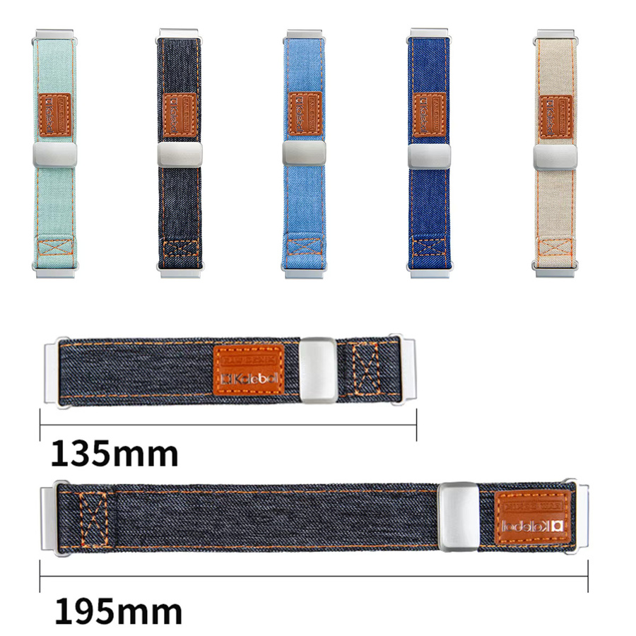 CAOWTAN Uhrenarmband Denim-Canvas, Unisex - Bild 5