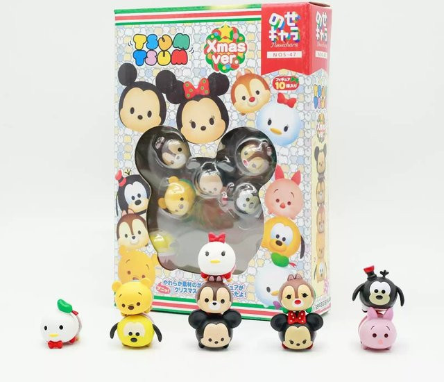 Disney Mickey Minnie Winnie The Pooh Goofy Donald Duck Actionfiguren, stapelbare Spielzeugkollektion, ab 14 Jahren - Bild 1