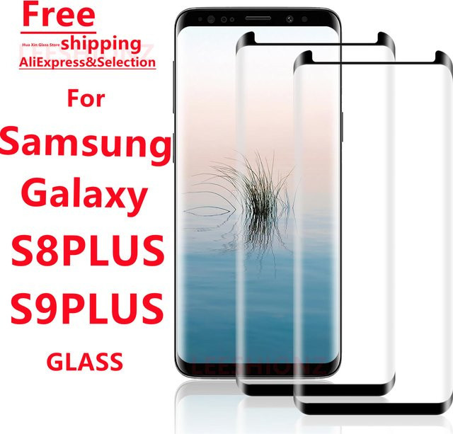 Displayschutzfolie aus gehärtetem Glas für Samsung Galaxy S8 Plus und S9 Plus, transparent - Bild 1