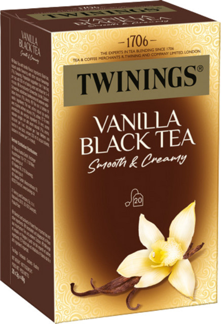 Twinings Schwarztee, Vanille, Teebeutel, 20 Stück, 40g - Bild 1