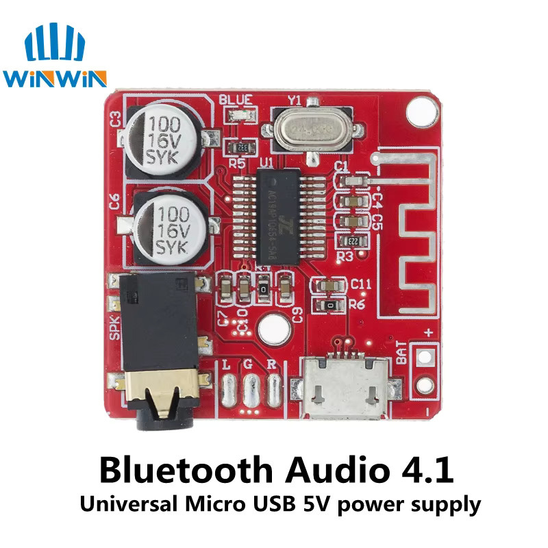 Bluetooth Audio Receiver Board DIY Wireless Stereo Musik Modul mit MP3 Verlustfreier Decoder Unterstützung für 3,7-5V - Bild 2