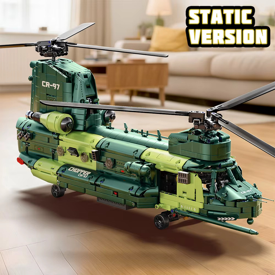 KAVOWORLD CR-97 Chinook Hubschrauber, Bausteine, 1826 Teile - Bild 4