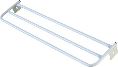 Sypro Hutablage aus Stahl für Umkleidebank mit Rückenlehne, Breite: 101,5 cm, Farbe: Lichtgrau RAL 7035 - Bild 1