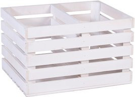 iWerk Holzkiste aus Holz in Weiß, B/H/L: 40 x 30 x 50 cm - Bild 1