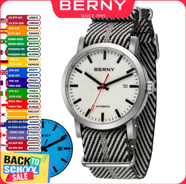 BERNY Armbanduhr Automatik, 40 mm, Herren - Bild 1