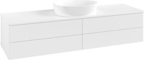 V&B Waschtischunterschrank Antao ohne Frontstruktur in Weiß lackiert, B/T: 160 x 50 cm - Bild 1