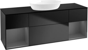 V&B Waschtischunterschrank Finion mit Wandbeleuchtung, Breite: 160 cm, Tiefe: 50,1 cm, Höhe: 50,1 cm, lackiert - Bild 1