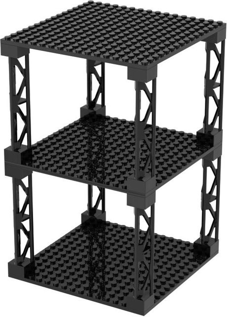 LEGO Pixel Board Runde Platte, Schwarz - Bild 1