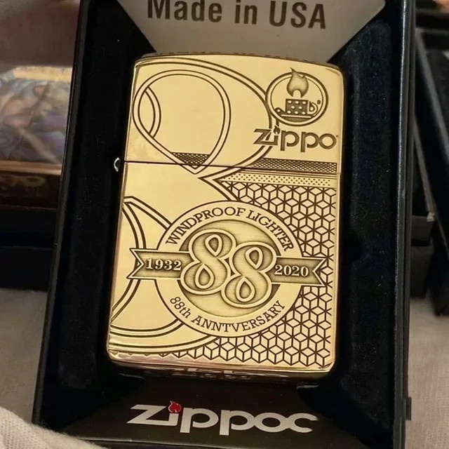 Zippo Rare 88th Anniversary Edition Golden Armor Windproof Collection in Gold mit Karton - Bild 1