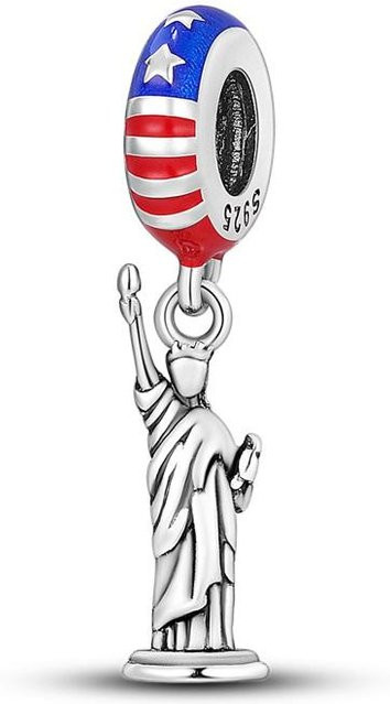Charms Anhänger 925 Silber, New York und Rom, Damen - Bild 1