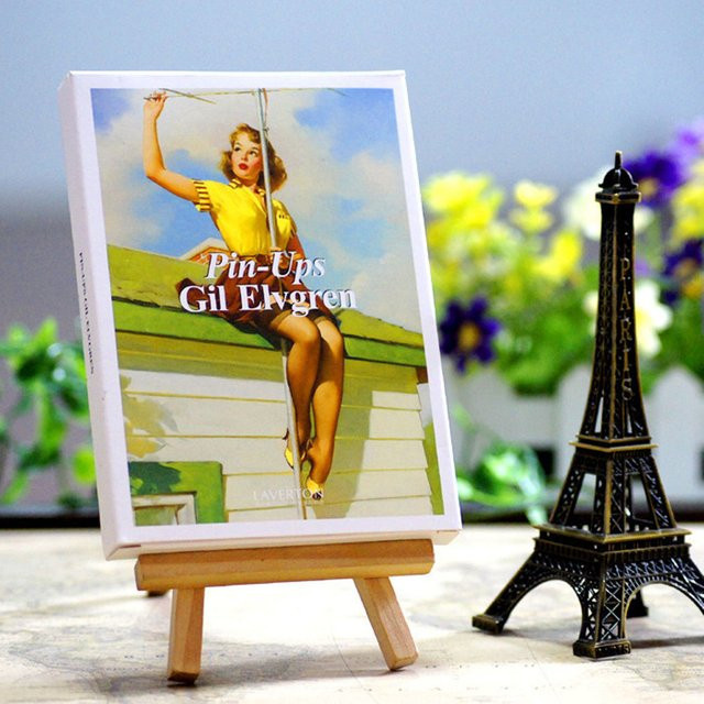 30 Stück Gil Elvgren Pin-ups Künstlerische Fotografie Postkarten in Multicolor als Grußkarten für DIY-Dekoration - Bild 1