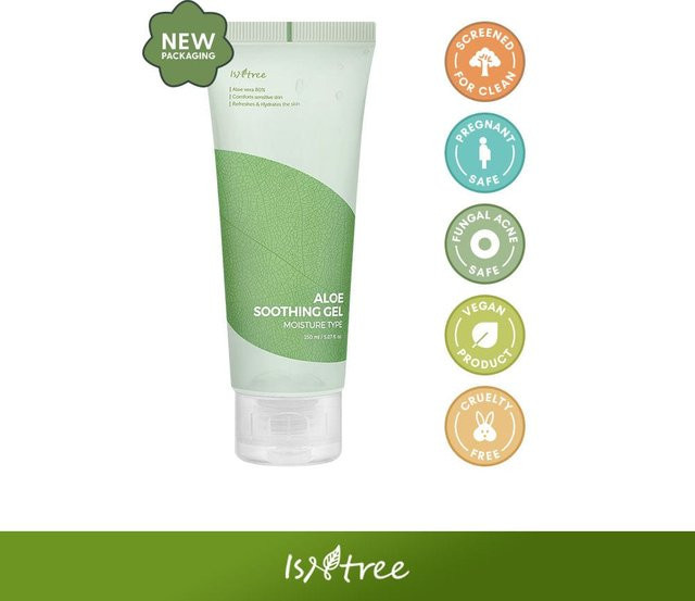 Isntree Aloe Beruhigendes Gel, Aloe Vera, Panthenol, Empfindliche Haut - Bild 1
