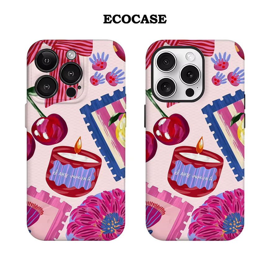 Pink World Handyhülle für iPhone 17 16 15 14 13 12 11 Pro Max Plus mit doppelschichtiger Rückseite in Pink - Bild 2