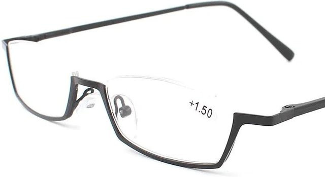 Oculos Lesebrille Halbrand, rechteckig, Metall, Damen - Bild 1