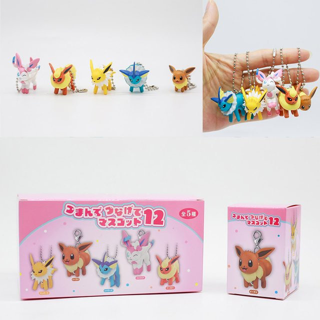 Bandai Pokémon Eeveelution Verbindbare Maskottchen-Schlüsselanhänger Mystery Blind Box, Anime-Figuren - Bild 1