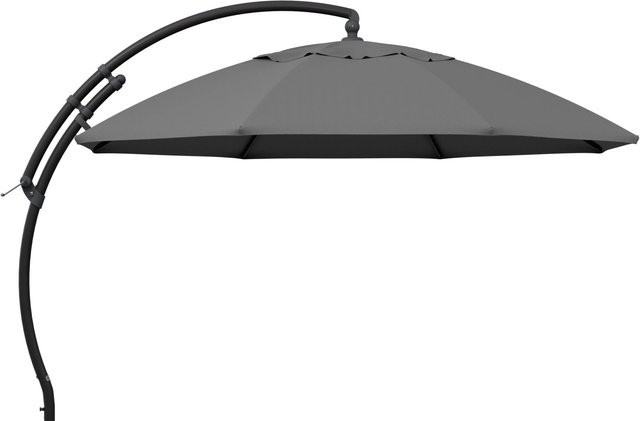 Sun Garden Easy Sun Ampelschirm aus Aluminium in Grau meliert mit UV 80 Schutz, B/H: 375 x 305 cm - Bild 1