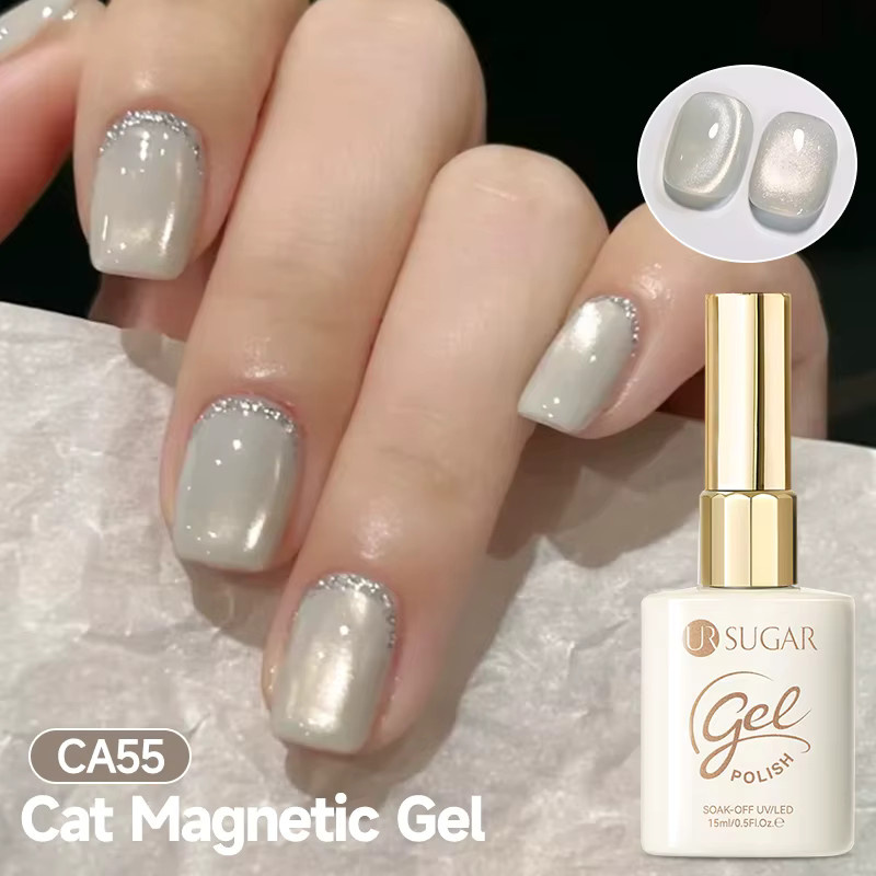 UR SUGAR Blue Cat Magnetischer Gel-Nagellack, 15 ml, Glänzend - Bild 1
