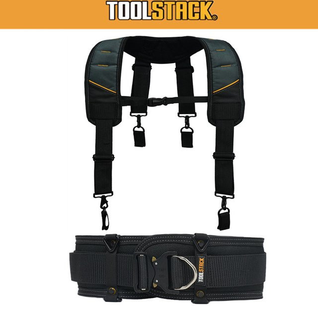 TOOLSTACK Verstellbare Schnalle mit starkem Arbeitsgürtel und Riemen aus verschleißfestem Oxford-Material für Konstruktionsgürtel oder Schultergurte - Bild 1